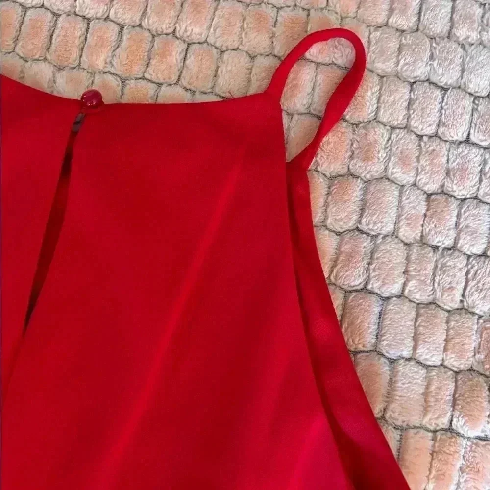Red Rhinestone BCX Bodycon Dress - Picture 15 of 16